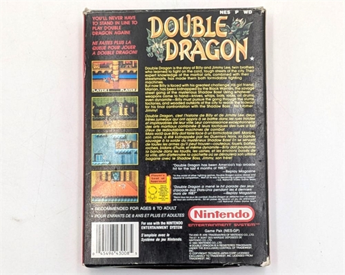 Double Dragon - Complete In Box - (FRA) - NES Spil (B Grade) (Genbrug)